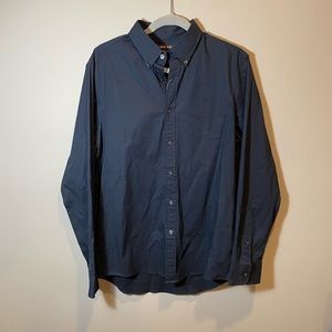 Michael Kors Navy Mens Stretch Dress Shirt